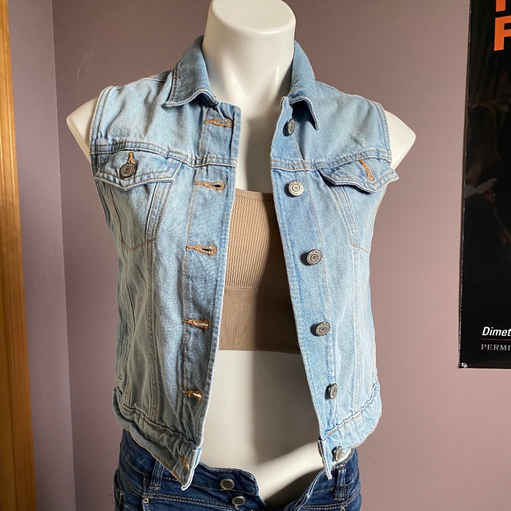 Teens Blue Jeans Vest
